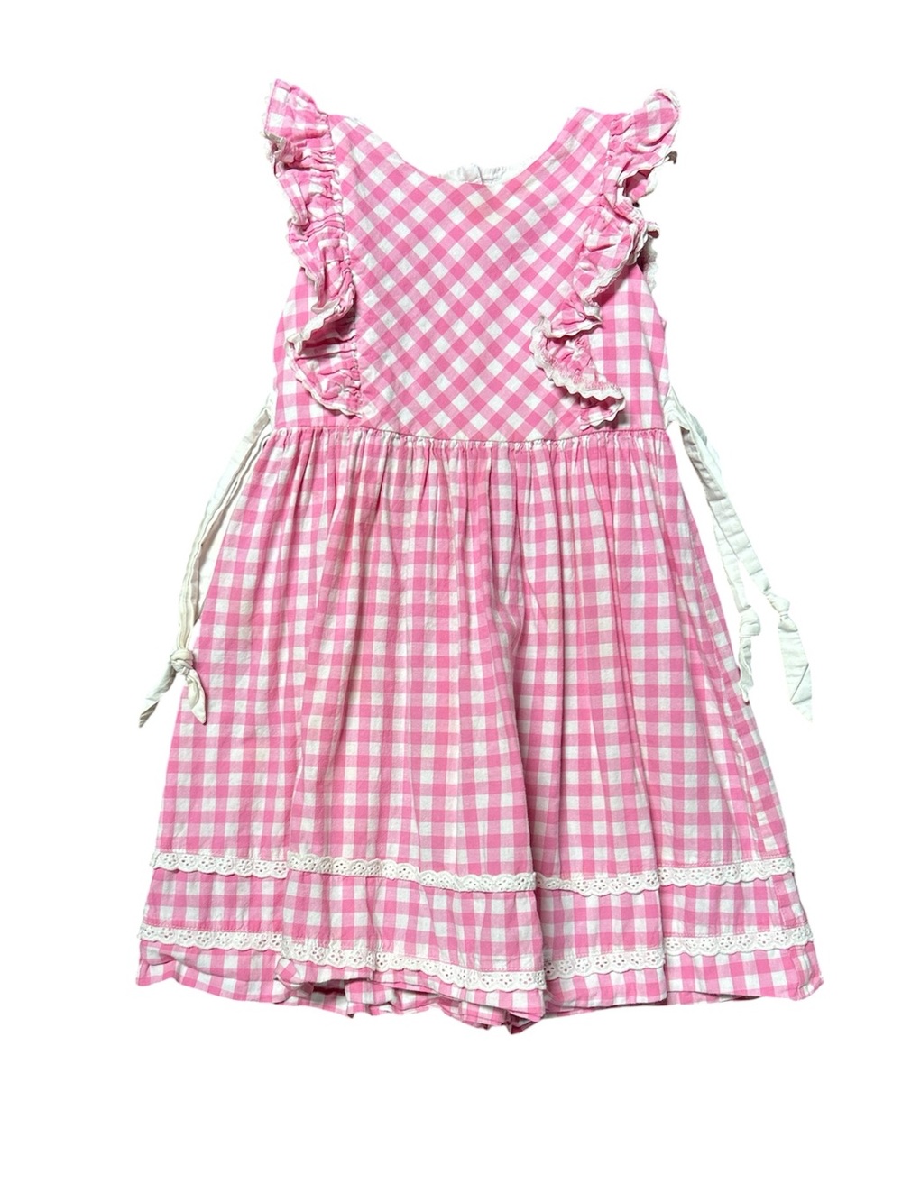 Pink gingham 4T dress